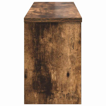 Wall-Mounted Coat Rack with Shelf Smoked Oak 80 x 20 x 30 cm