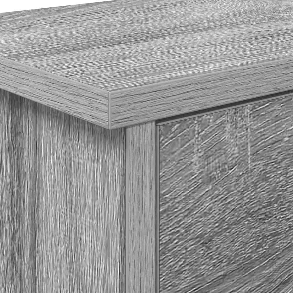 Wall-Mounted Coat Rack with Shelf Grey Sonoma 80 x 20 x 30 cm