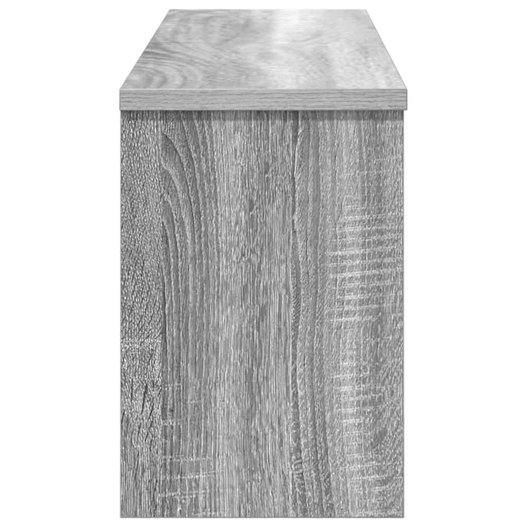 Wall-Mounted Coat Rack with Shelf Grey Sonoma 80 x 20 x 30 cm