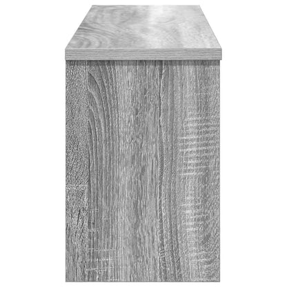 Wall-Mounted Coat Rack with Shelf Grey Sonoma 80 x 20 x 30 cm