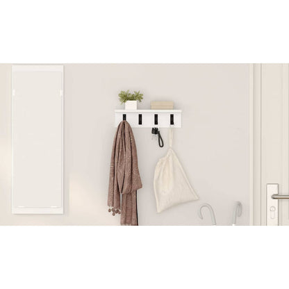 Wall-Mounted Coat Rack Wall-mounted White 40 x 10.5 x 10.5 cm