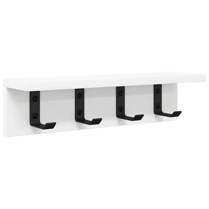 Wall-Mounted Coat Rack Wall-mounted White 40 x 10.5 x 10.5 cm