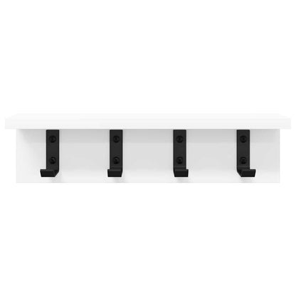 Wall-Mounted Coat Rack Wall-mounted White 40 x 10.5 x 10.5 cm
