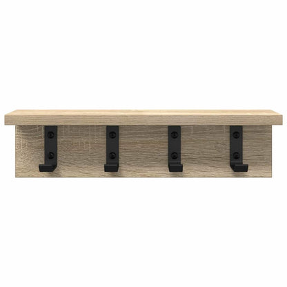 Wall-Mounted Coat Rack Sonoma Oak 40 x 10.5 x 10.5 cm