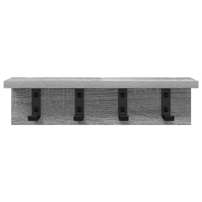 Wall-Mounted Coat Rack Grey Sonoma 40 x 10.5 x 10.5 cm