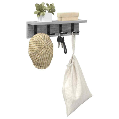 Wall-Mounted Coat Rack Grey Sonoma 40 x 10.5 x 10.5 cm