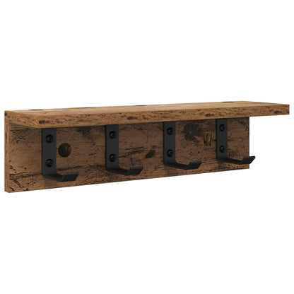 Wall-Mounted Coat Rack Old Wood 40 x 10.5 x 10.5 cm