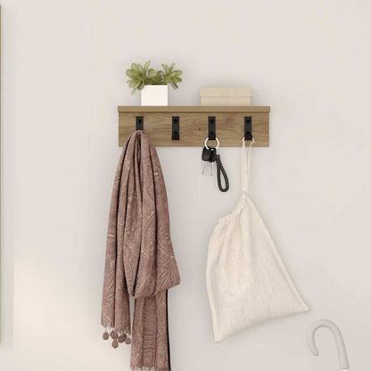 Wall-Mounted Coat Rack Artisan Oak 40 x 10.5 x 10.5 cm
