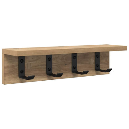 Wall-Mounted Coat Rack Artisan Oak 40 x 10.5 x 10.5 cm