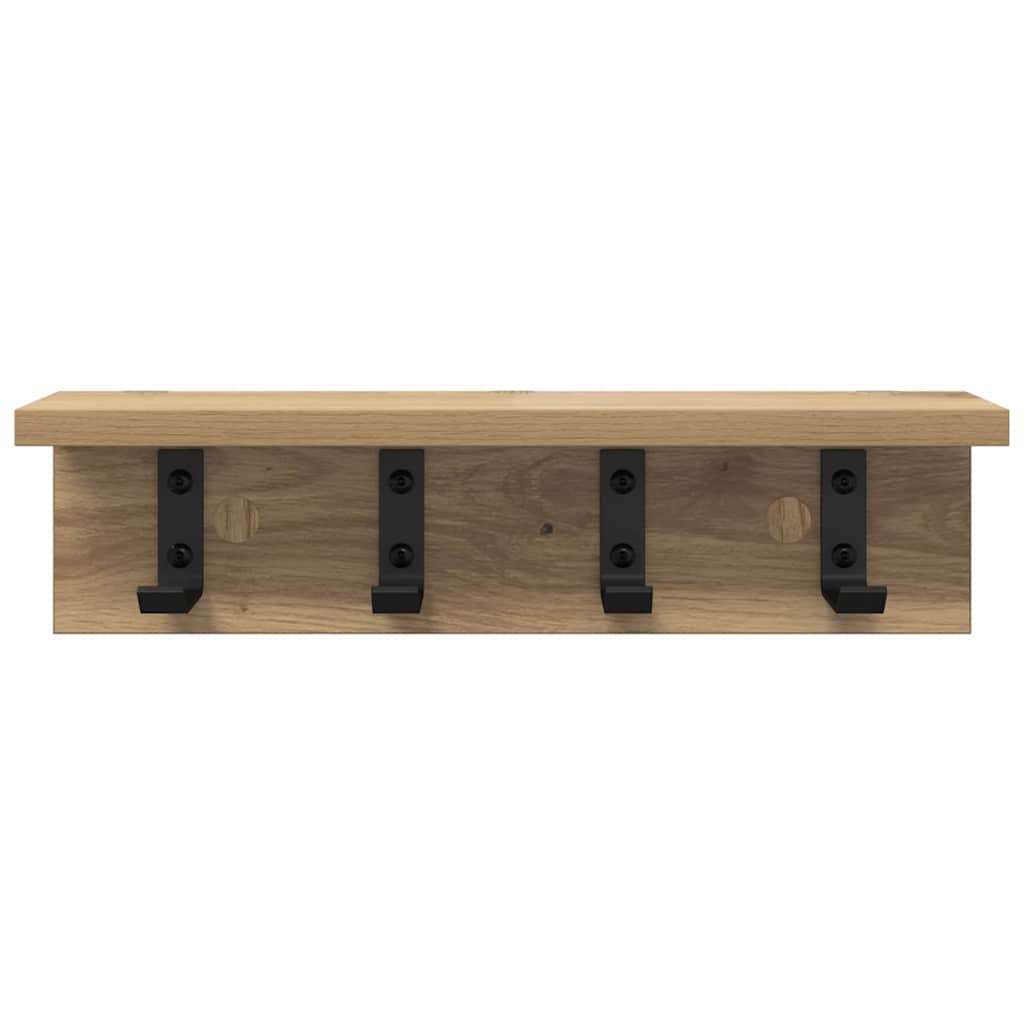 Wall-Mounted Coat Rack Artisan Oak 40 x 10.5 x 10.5 cm
