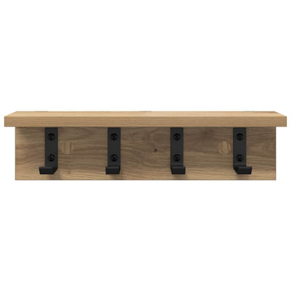 Wall-Mounted Coat Rack Artisan Oak 40 x 10.5 x 10.5 cm