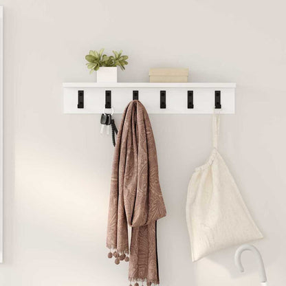 Wall-Mounted Coat Rack Wall-mounted White 60 x 10.5 x 10.5 cm