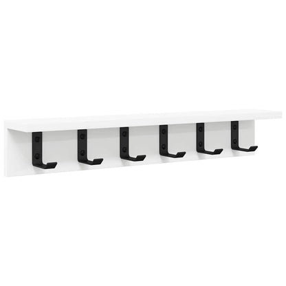 Wall-Mounted Coat Rack Wall-mounted White 60 x 10.5 x 10.5 cm