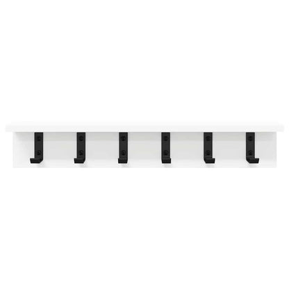 Wall-Mounted Coat Rack Wall-mounted White 60 x 10.5 x 10.5 cm