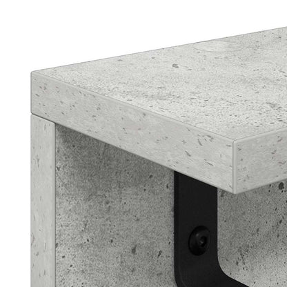 Wall-Mounted Coat Rack Wall-Mounted Concrete Grey