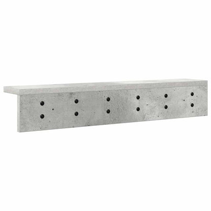 Wall-Mounted Coat Rack Wall-Mounted Concrete Grey
