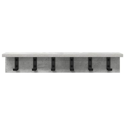 Wall-Mounted Coat Rack Wall-Mounted Concrete Grey