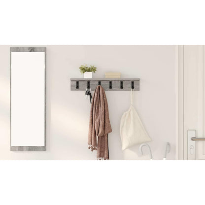 Wall-Mounted Coat Rack Grey Sonoma 60 x 10.5 x 10.5 cm