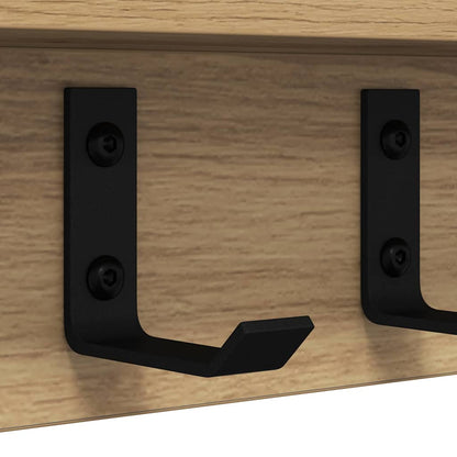 Wall-Mounted Coat Rack Wall-Mounted Artisan Oak Engineered wood