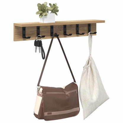 Wall-Mounted Coat Rack Wall-Mounted Artisan Oak Engineered wood