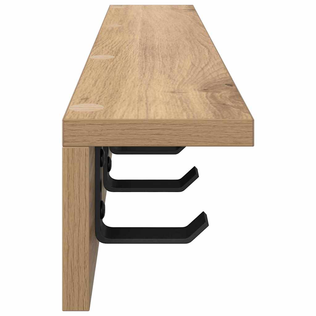 Wall-Mounted Coat Rack Wall-Mounted Artisan Oak Engineered wood