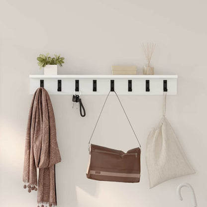 Wall-Mounted Coat Rack Wall-mounted White 80 x 10.5 x 10.5 cm