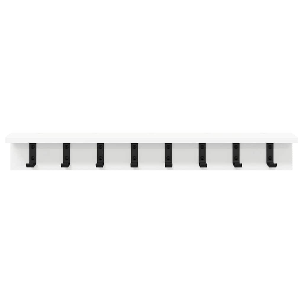 Wall-Mounted Coat Rack Wall-mounted White 80 x 10.5 x 10.5 cm