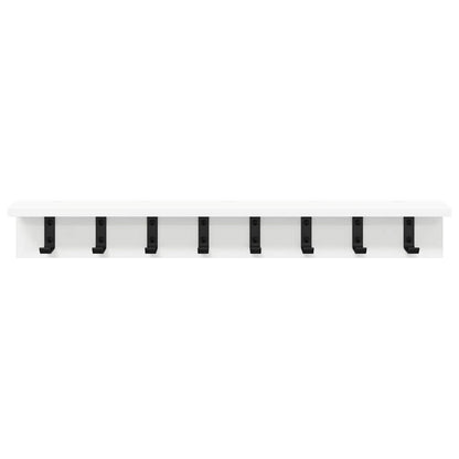 Wall-Mounted Coat Rack Wall-mounted White 80 x 10.5 x 10.5 cm