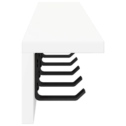Wall-Mounted Coat Rack Wall-mounted White 80 x 10.5 x 10.5 cm
