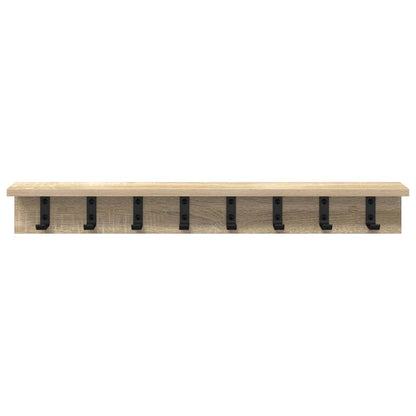 Wall-Mounted Coat Rack Sonoma Oak 80 x 10.5 x 10.5 cm