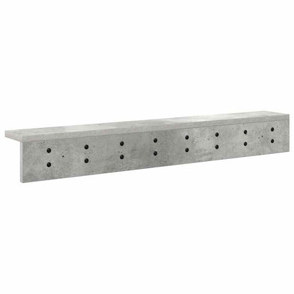 Wall-Mounted Coat Rack Concrete Grey 80 x 10.5 x 10.5 cm