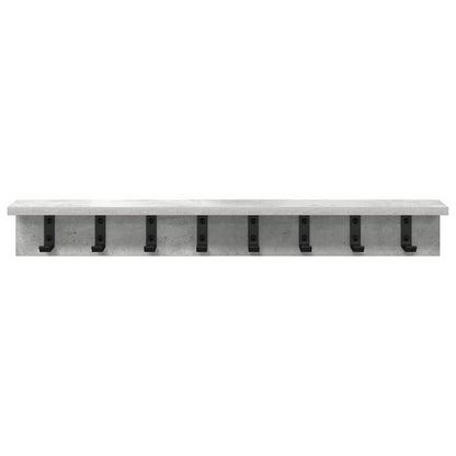 Wall-Mounted Coat Rack Wall-Mounted Concrete Grey