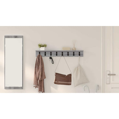 Wall-Mounted Coat Rack Grey Sonoma 80 x 10.5 x 10.5 cm