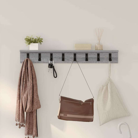 Wall-Mounted Coat Rack Wall-Mounted Grey Sonoma Engineered wood