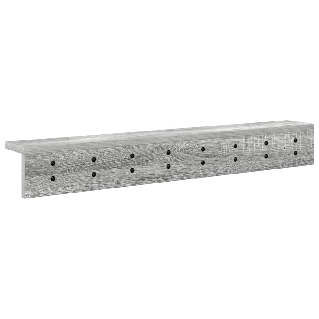 Wall-Mounted Coat Rack Grey Sonoma 80 x 10.5 x 10.5 cm