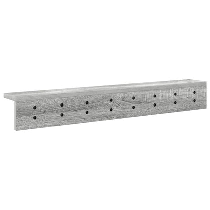 Wall-Mounted Coat Rack Grey Sonoma 80 x 10.5 x 10.5 cm
