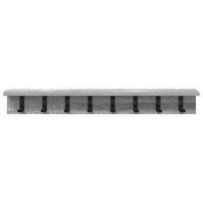 Wall-Mounted Coat Rack Grey Sonoma 80 x 10.5 x 10.5 cm