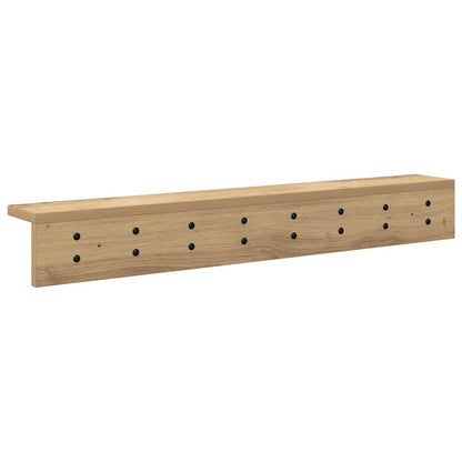 Wall-Mounted Coat Rack Artisan Oak 80 x 10.5 x 10.5 cm