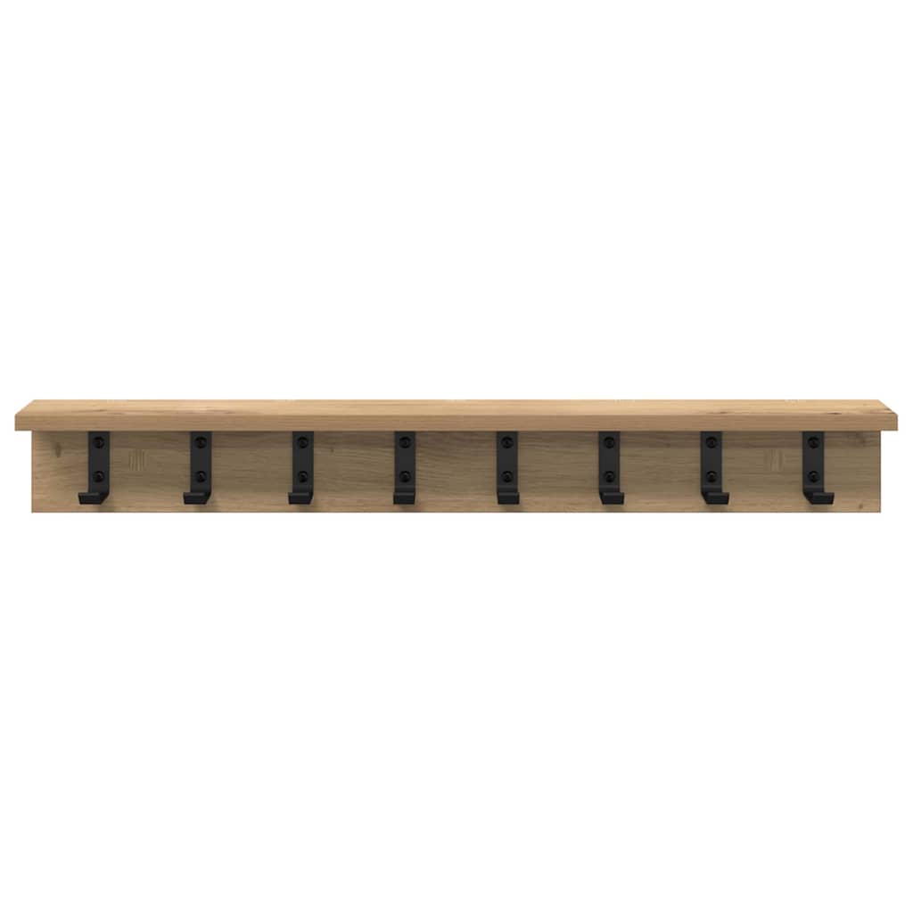 Wall-Mounted Coat Rack Artisan Oak 80 x 10.5 x 10.5 cm