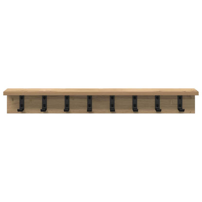 Wall-Mounted Coat Rack Artisan Oak 80 x 10.5 x 10.5 cm