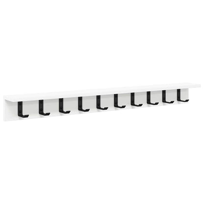 Wall-Mounted Coat Rack Wall-Mounted White 100 x 10.5 x 10.5 cm