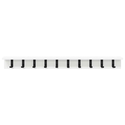 Wall-Mounted Coat Rack Wall-Mounted White 100 x 10.5 x 10.5 cm