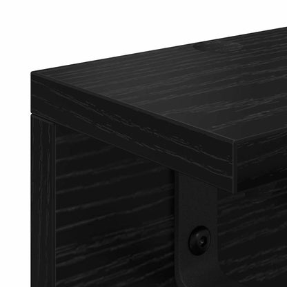 Wall-Mounted Coat Rack Wall-Mounted Black Oak Engineered wood
