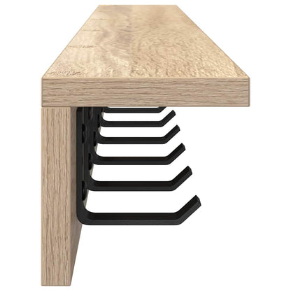 Wall-Mounted Coat Rack Wall-Mounted Sonoma Oak Engineered wood