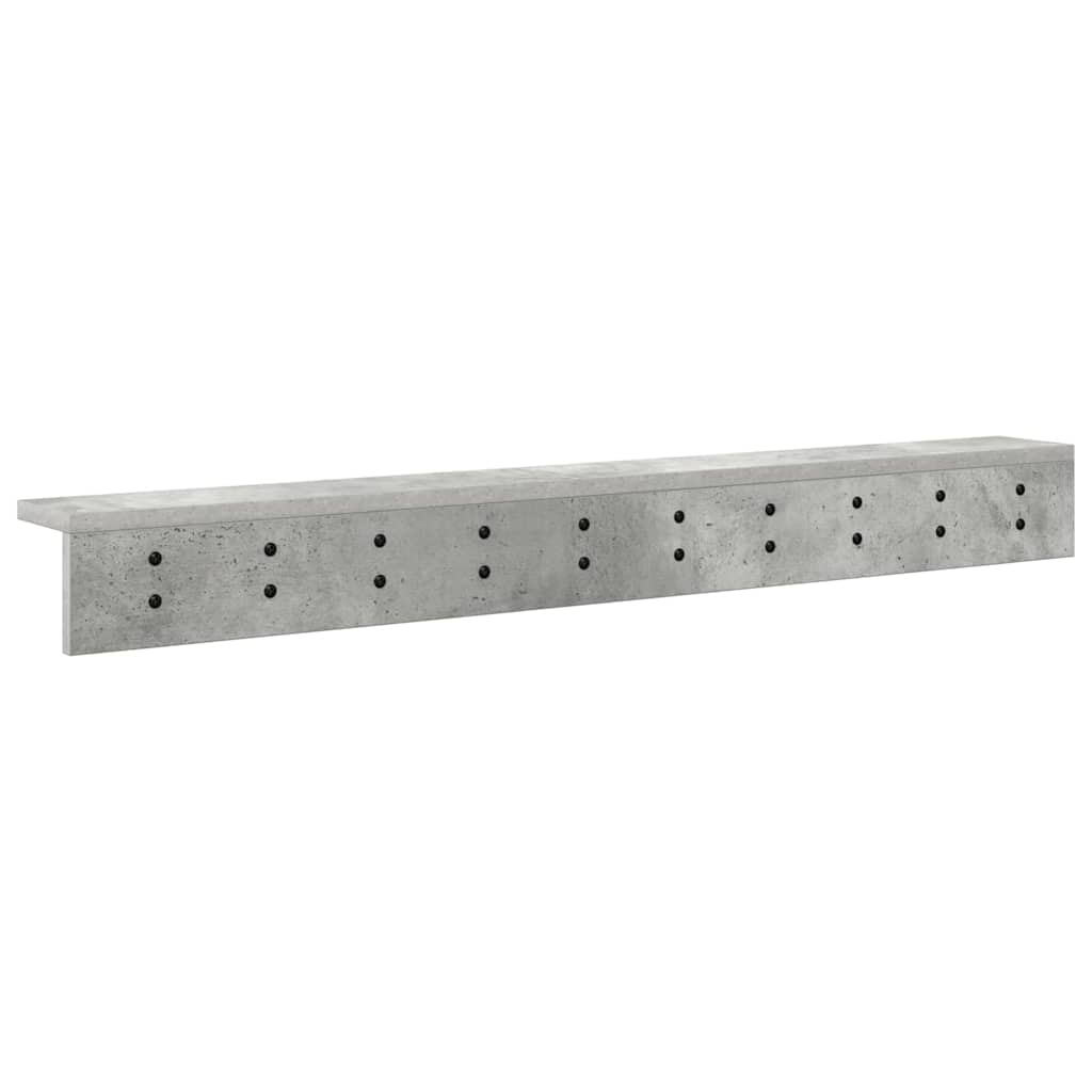 Wall-Mounted Coat Rack Wall-Mounted Concrete Grey