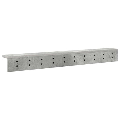 Wall-Mounted Coat Rack Wall-Mounted Concrete Grey