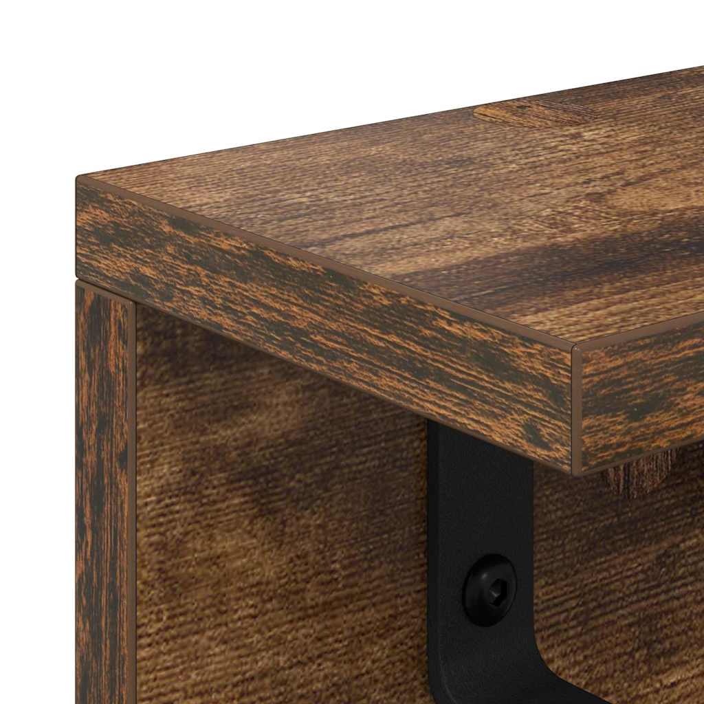 Wall-Mounted Coat Rack Wall-Mounted Smoked Oak Engineered wood