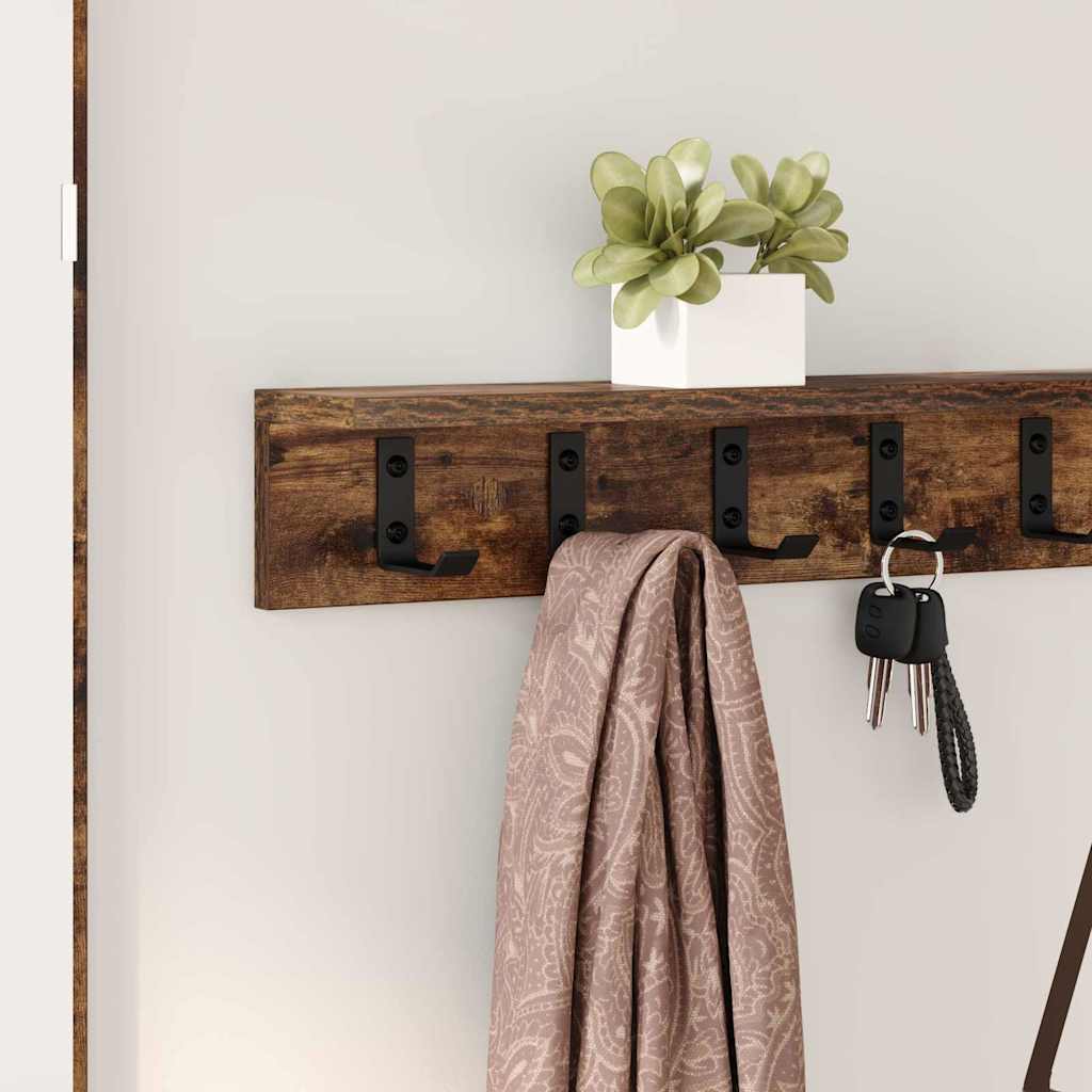 Wall-Mounted Coat Rack Wall-Mounted Smoked Oak Engineered wood
