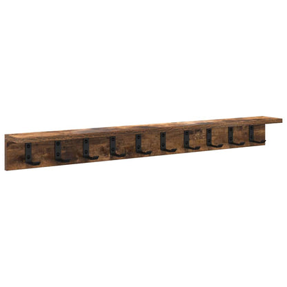 Wall-Mounted Coat Rack Wall-Mounted Smoked Oak Engineered wood