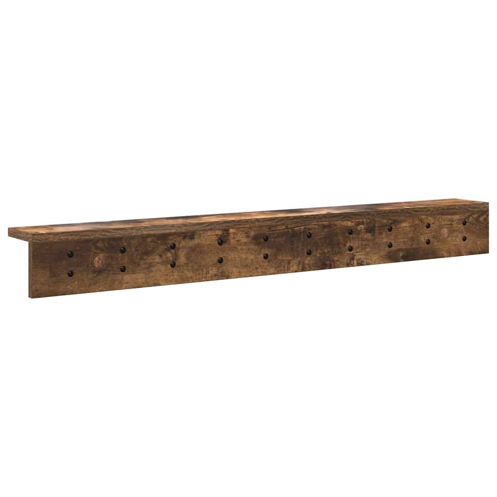 Wall-Mounted Coat Rack Wall-Mounted Smoked Oak Engineered wood